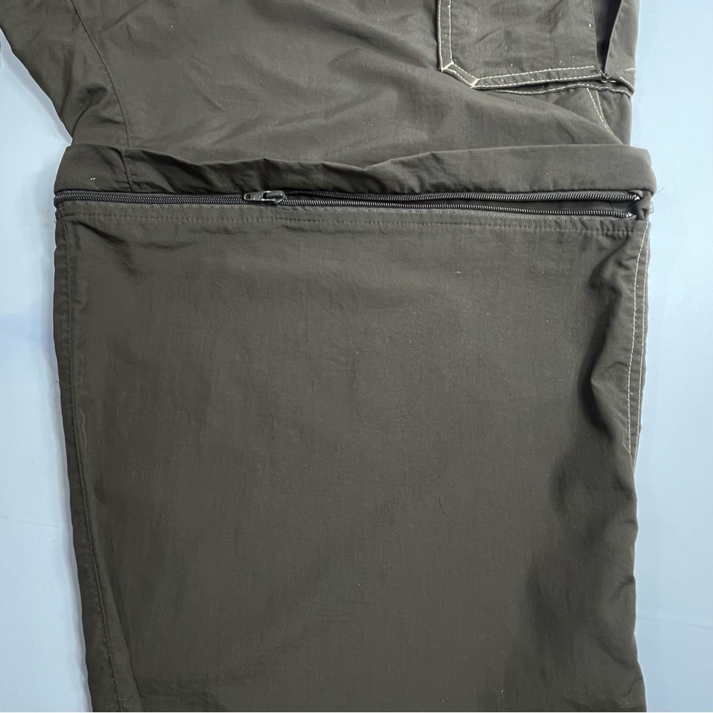 REI Mens Convertible Zip Off Leg Cargo Pants Brown Adjustable Belt Size XXL x 36 - Picture 3 of 11